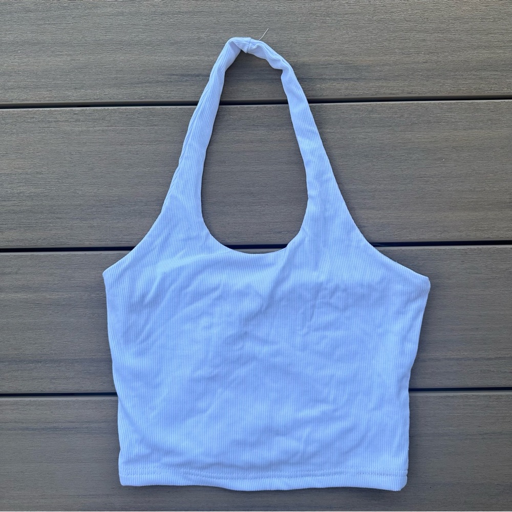While Halter Top